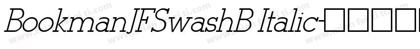 BookmanJFSwashB Italic字体转换
